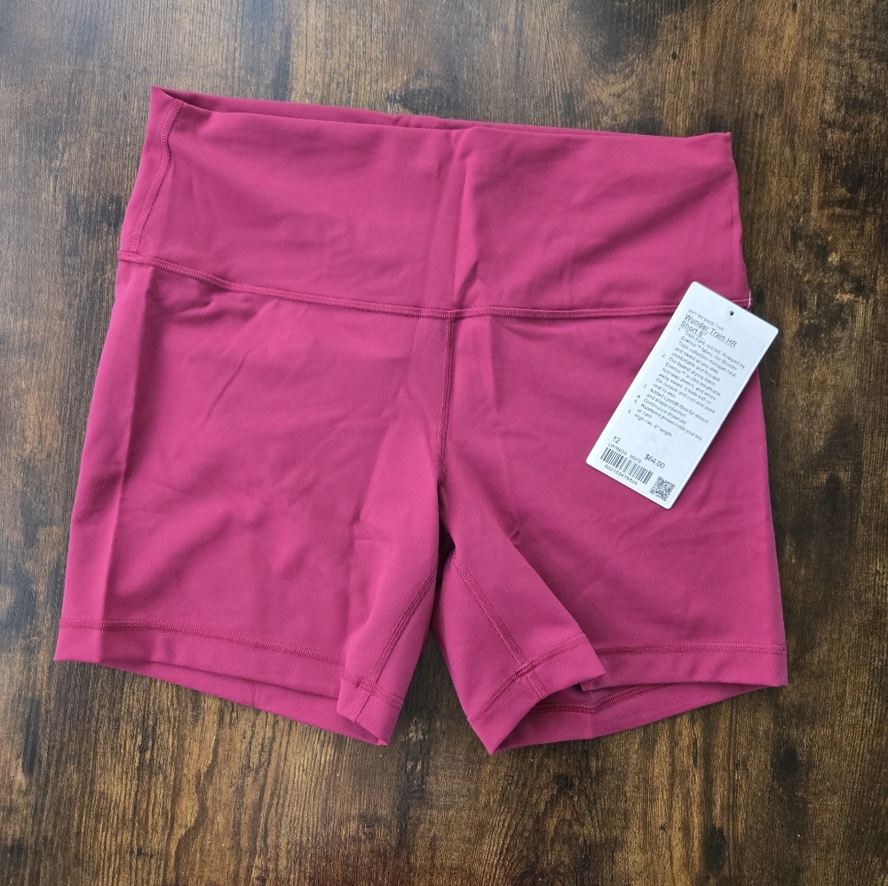 Lululemon Wunder Train HR Short 6" Size 12 New